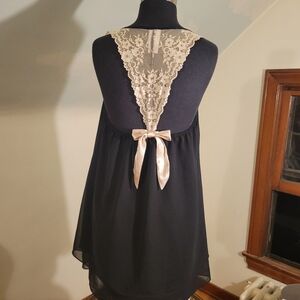 In Bloom Black And Cream Lace Lingerie Size S